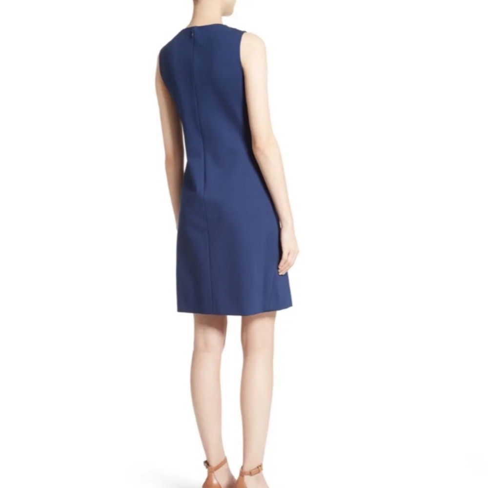 Tory Burch Brynn Dress Size Medium Navy Sleeveless Ponte - Picture 5 of 12